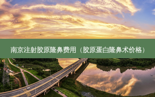 南京注射胶原隆鼻费用（胶原蛋白隆鼻术价格）