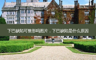 下巴缺陷可整形吗图片，下巴缺陷是什么原因