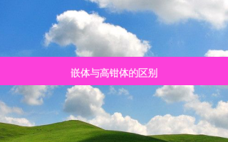 嵌体与高钳体的区别