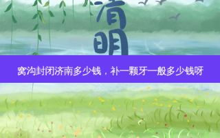 窝沟封闭济南多少钱，补一颗牙一般多少钱呀