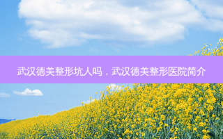 武汉德美整形坑人吗，武汉德美整形医院简介