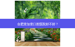 合肥壹加壹口腔医院好不好？