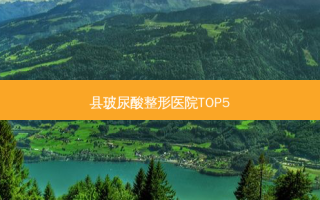 县玻尿酸整形医院TOP5