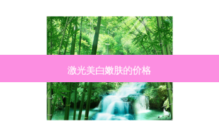 激光美 *** 肤的价格
