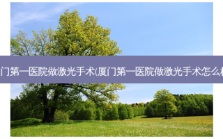 厦门第一医院做激光手术(厦门第一医院做激光手术怎么样)