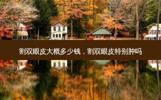 割双眼皮大概多少钱，割双眼皮特别肿吗