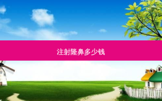注射隆鼻多少钱