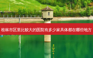 桂林市区里比较大的医院有多少家具体都在哪些地方