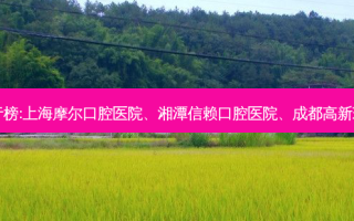 国内的齿科医院前三名排行榜:上海摩尔口腔医院、湘潭信赖口腔医院、成都高新瑞祥口腔门诊部等强势入榜