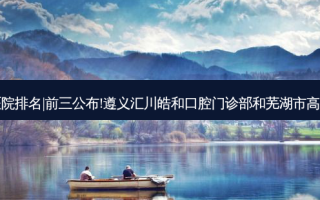 2023国内十大牙科医院排名|前三公布!遵义汇川皓和口腔门诊部和芜湖市高增辉口腔诊所哪个好?