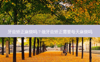 牙齿矫正麻烦吗？做牙齿矫正需要每天麻烦吗