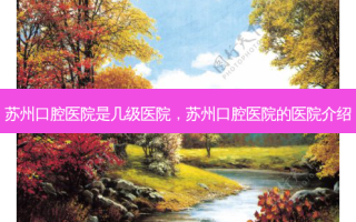 苏州口腔医院是几级医院，苏州口腔医院的医院介绍
