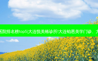 大连热玛吉整形医院排名榜top5|大连悦美格诊所!大连铂恩美学门诊、大连王艇整形医院