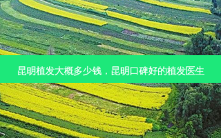 昆明植发大概多少钱，昆明口碑好的植发医生