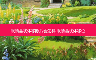 眼睛晶状体移除后会怎样 眼睛晶状体移位