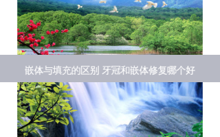 嵌体与填充的区别 牙冠和嵌体修复哪个好