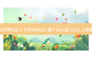 广州省牙周炎费用多少 牙周基础,龈下刮治,龈上洁治,大概需要花费多少钱