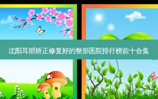 沈阳耳部矫正修复好的整形医院排行榜前十合集