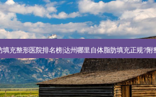 达州自体脂肪填充整形医院排名榜|达州哪里自体脂肪填充正规?附整形医院简介