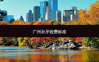 广州补牙收费标准