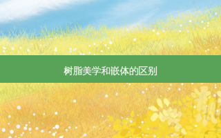 树脂美学和嵌体的区别