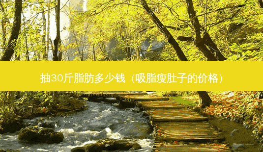 抽30斤脂肪多少钱(吸脂瘦肚子的价格)-第1张图片-容颜讯 抽30斤脂肪多少钱(吸脂瘦肚子的价格)-第1张图片-容颜讯