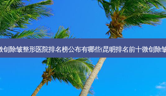 昆明好的微创除皱整形医院排名榜公布有哪些(昆明排名前十微创除皱整形医院)-第1张图片-容颜讯 昆明好的微创除皱整形医院排名榜公布有哪些(昆明排名前十微创除皱整形医院)-第1张图片-容颜讯