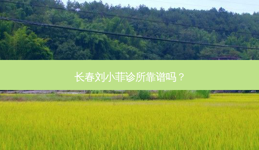 长春刘小菲诊所靠谱吗?-第1张图片-容颜讯 长春刘小菲诊所靠谱吗?-第1张图片-容颜讯