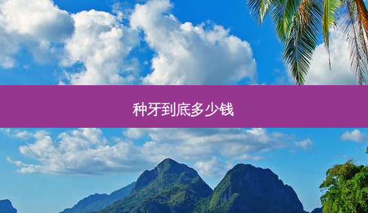 种牙到底多少钱-第1张图片-容颜讯 种牙到底多少钱-第1张图片-容颜讯