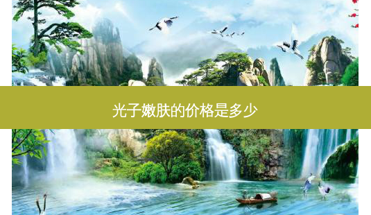 光子嫩肤的价格是多少-第1张图片-容颜讯 光子嫩肤的价格是多少-第1张图片-容颜讯