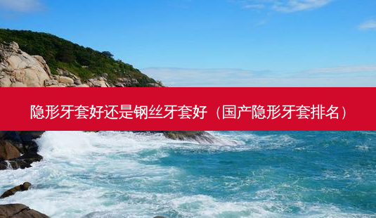 隐形牙套好还是钢丝牙套好(国产隐形牙套排名)-第1张图片-容颜讯 隐形牙套好还是钢丝牙套好(国产隐形牙套排名)-第1张图片-容颜讯