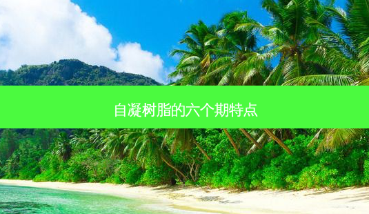 自凝树脂的六个期特点-第1张图片-容颜讯 自凝树脂的六个期特点-第1张图片-容颜讯
