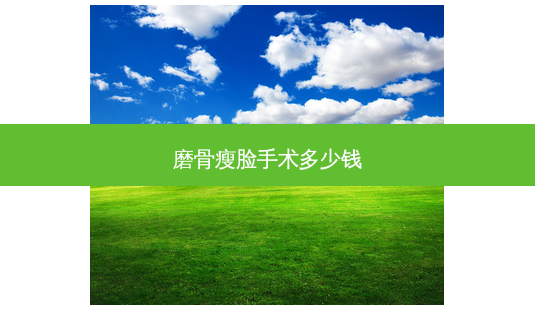 磨骨瘦脸手术多少钱-第1张图片-容颜讯 磨骨瘦脸手术多少钱-第1张图片-容颜讯