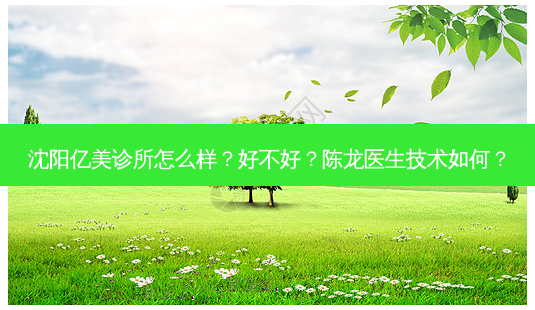 沈阳亿美诊所怎么样?好不好?陈龙医生技术如何?-第1张图片-容颜讯 沈阳亿美诊所怎么样?好不好?陈龙医生技术如何?-第1张图片-容颜讯