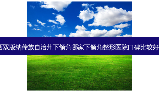 西双版纳傣族自治州下颌角哪家下颌角整形医院口碑比较好?-第1张图片-容颜讯 西双版纳傣族自治州下颌角哪家下颌角整形医院口碑比较好?-第1张图片-容颜讯