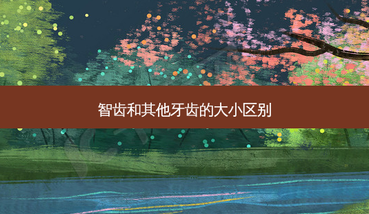 智齿和其他牙齿的大小区别-第1张图片-容颜讯