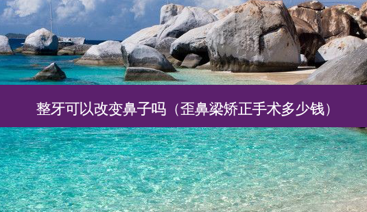整牙可以改变鼻子吗(歪鼻梁矫正手术多少钱)-第1张图片-容颜讯 整牙可以改变鼻子吗(歪鼻梁矫正手术多少钱)-第1张图片-容颜讯