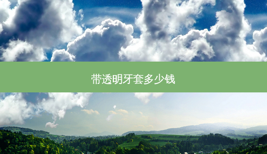 带透明牙套多少钱-第1张图片-容颜讯