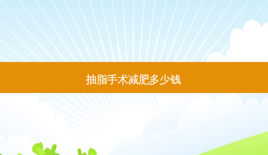 抽脂手术减肥多少钱-第1张图片-容颜讯 抽脂手术减肥多少钱-第1张图片-容颜讯