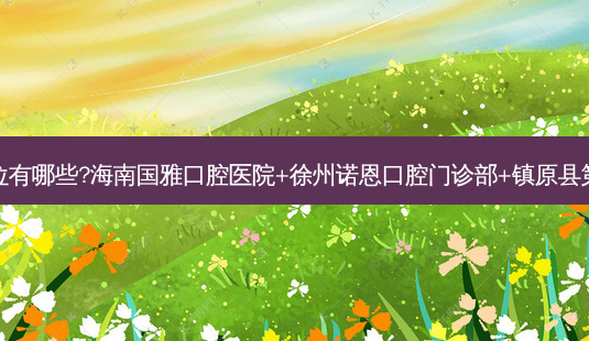 国内牙科医院排名前十位有哪些?海南国雅口腔医院+徐州诺恩口腔门诊部+镇原县第一人民医院口腔科优势-第1张图片-容颜讯 国内牙科医院排名前十位有哪些?海南国雅口腔医院+徐州诺恩口腔门诊部+镇原县第一人民医院口腔科优势-第1张图片-容颜讯