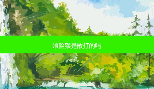 浪险猴是散打的吗-第1张图片-容颜讯