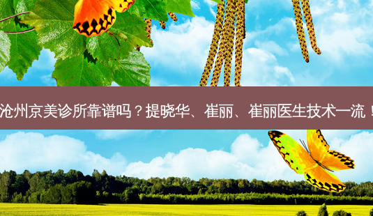 沧州京美诊所靠谱吗?提晓华、崔丽、崔丽医生技术!-第1张图片-容颜讯 沧州京美诊所靠谱吗?提晓华、崔丽、崔丽医生技术!-第1张图片-容颜讯