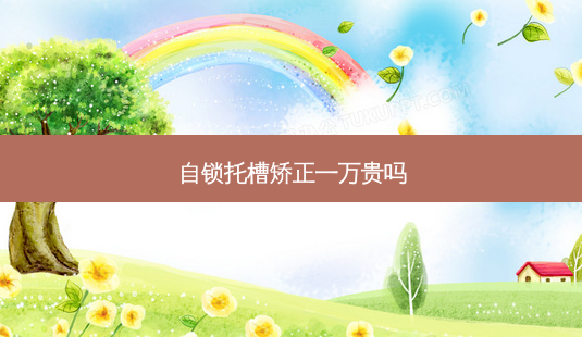 自锁托槽矫正一万贵吗-第1张图片-容颜讯 自锁托槽矫正一万贵吗-第1张图片-容颜讯