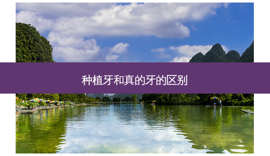 种植牙和真的牙的区别-第1张图片-容颜讯 种植牙和真的牙的区别-第1张图片-容颜讯