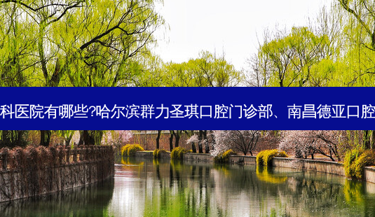国内排名前三的牙科医院有哪些?哈尔滨群力圣琪口腔门诊部、南昌德亚口腔门诊部都名列在榜-第1张图片-容颜讯 国内排名前三的牙科医院有哪些?哈尔滨群力圣琪口腔门诊部、南昌德亚口腔门诊部都名列在榜-第1张图片-容颜讯