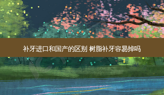 补牙进口和国产的区别 树脂补牙容易掉吗-第1张图片-容颜讯 补牙进口和国产的区别 树脂补牙容易掉吗-第1张图片-容颜讯