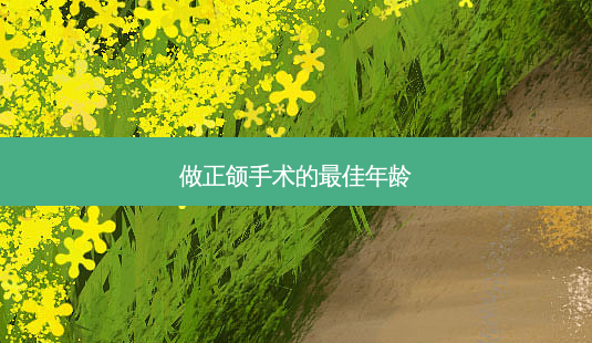 做正颌手术的佳年龄-第1张图片-容颜讯 做正颌手术的佳年龄-第1张图片-容颜讯