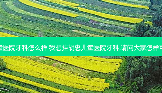 杭州儿童医院牙科怎么样 我想挂胡忠儿童医院牙科,请问大家怎样可以挂号-第1张图片-容颜讯 杭州儿童医院牙科怎么样 我想挂胡忠儿童医院牙科,请问大家怎样可以挂号-第1张图片-容颜讯