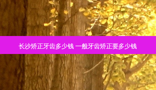长沙矫正牙齿多少钱 一般牙齿矫正要多少钱-第1张图片-容颜讯 长沙矫正牙齿多少钱 一般牙齿矫正要多少钱-第1张图片-容颜讯