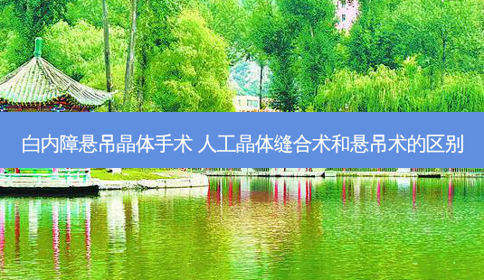 白内障悬吊晶体手术 人工晶体缝合术和悬吊术的区别-第1张图片-容颜讯